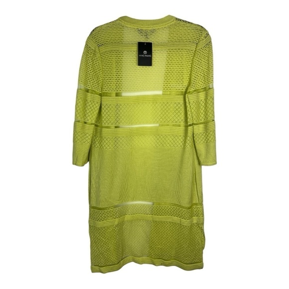 Ming Wang Sz S Duster Cardigan Patterned Knit NWT - Picture 2 of 10